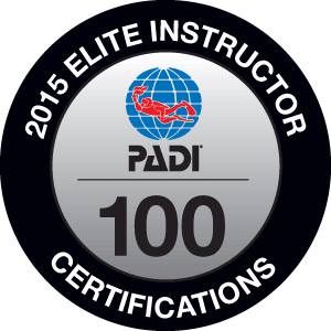 Jon Walsh, PADI Elite Instructor Badge