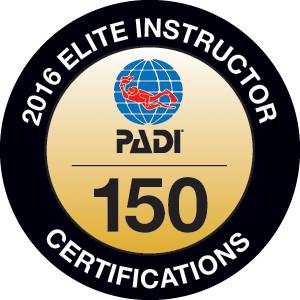 Jon Walsh, PADI Elite Instructor Badge